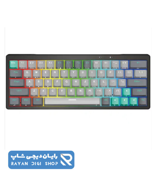 کیبورد بی سیم گیمینگ فنتک مدل ATOM PRO63 MK912