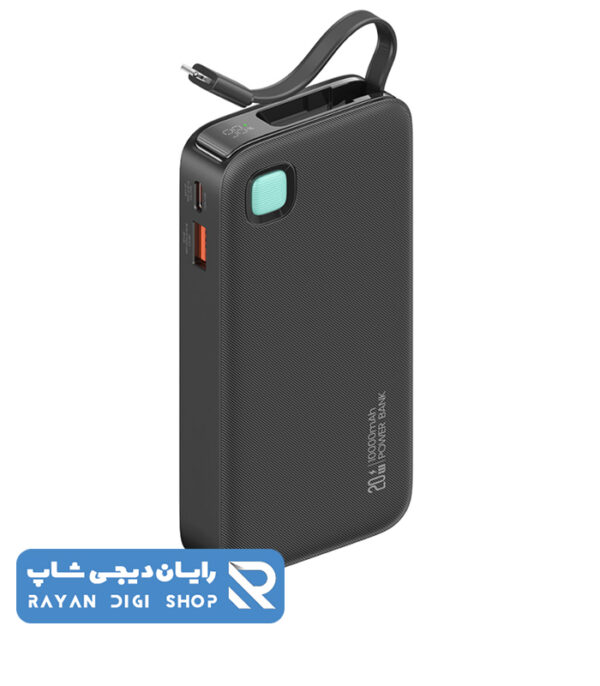 پاوربانک یوسمز CD225 ظرفیت 10000 میلی‌ آمپر ساعت با توان ۲۰ وات